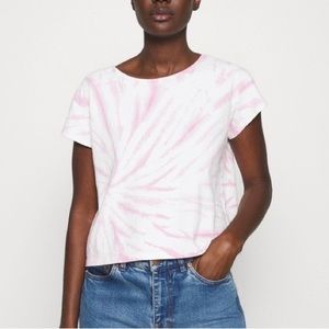 Madewell Tie-Dye Cap-Sleeve Boxy Tee
